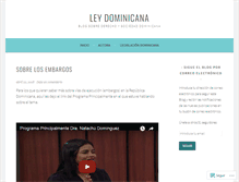 Tablet Screenshot of laleydominicana.com